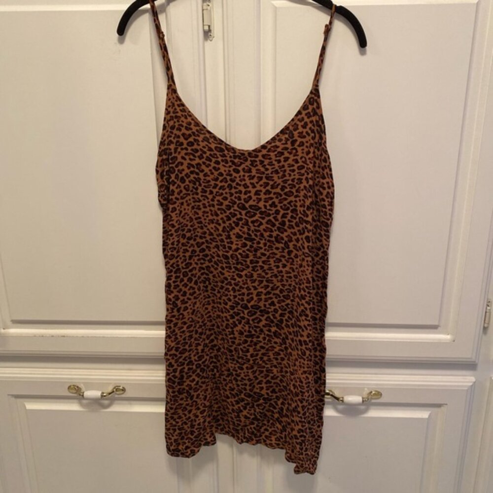 Aeropostale Spaghettini Strap Animal Print Shift Dress NWT Junior’s Size Medium